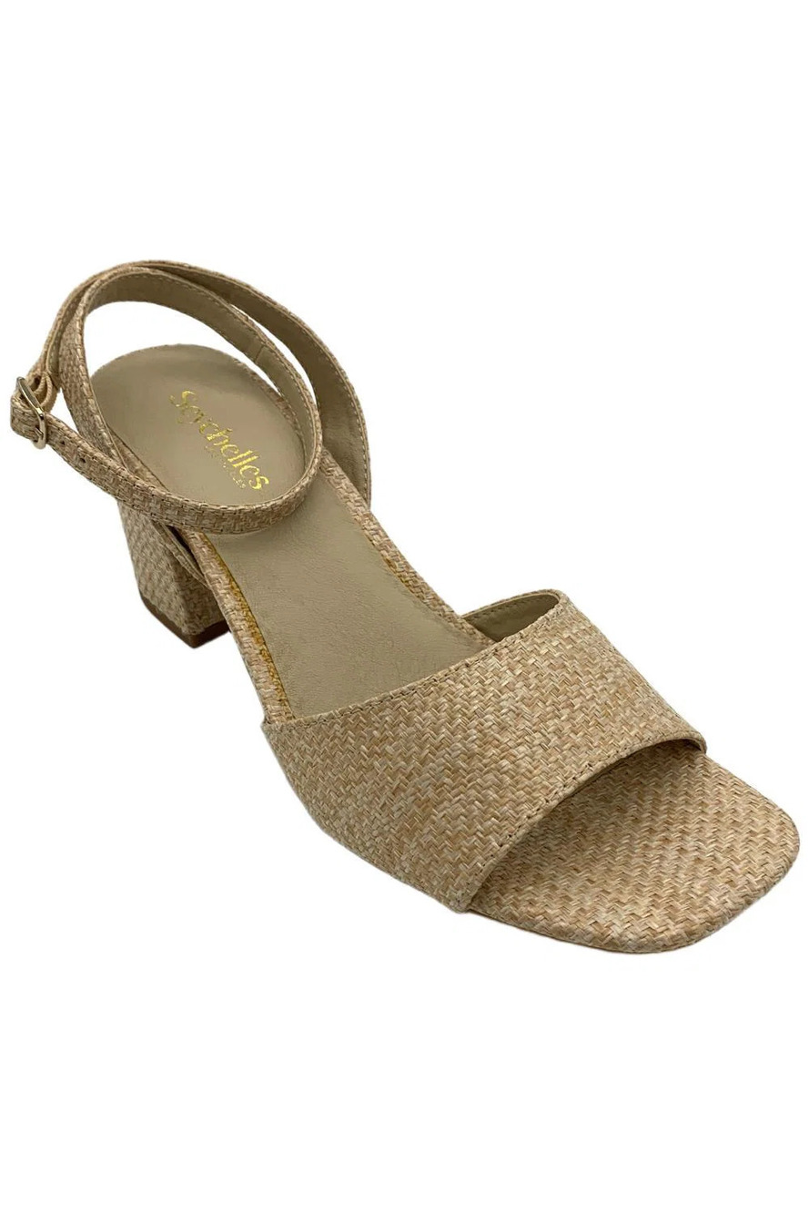 Seychelles Women's Heeled Sandals Simple Pleasures Blush Raffia - Medium